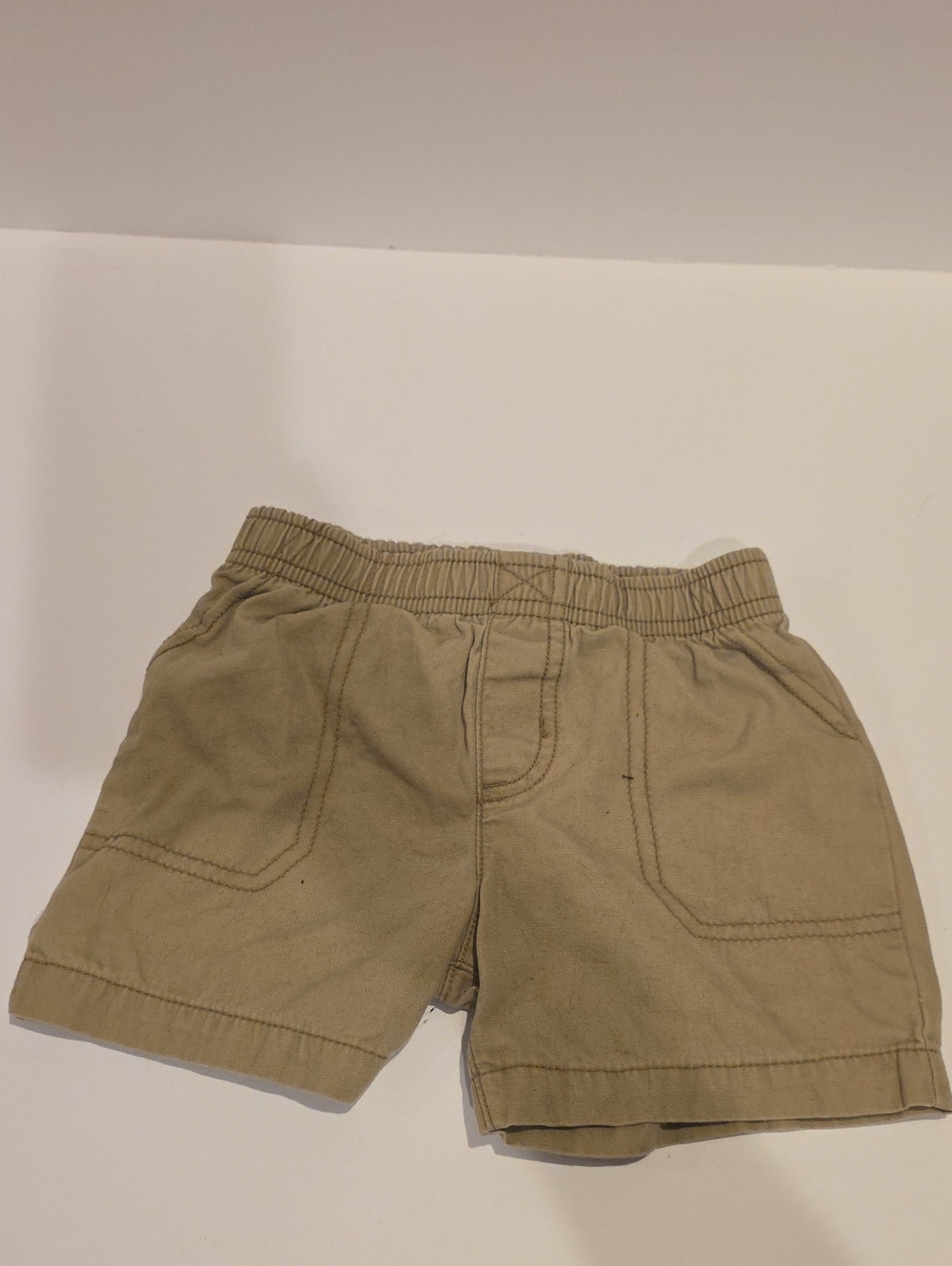 Carter's Toddler Khaki Elastic-Waist Shorts 18m